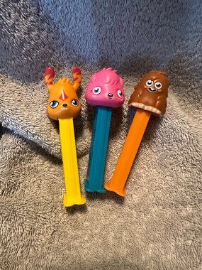 Retired Moshi Monster Furi, Poppet and Katsuma European Pez Set